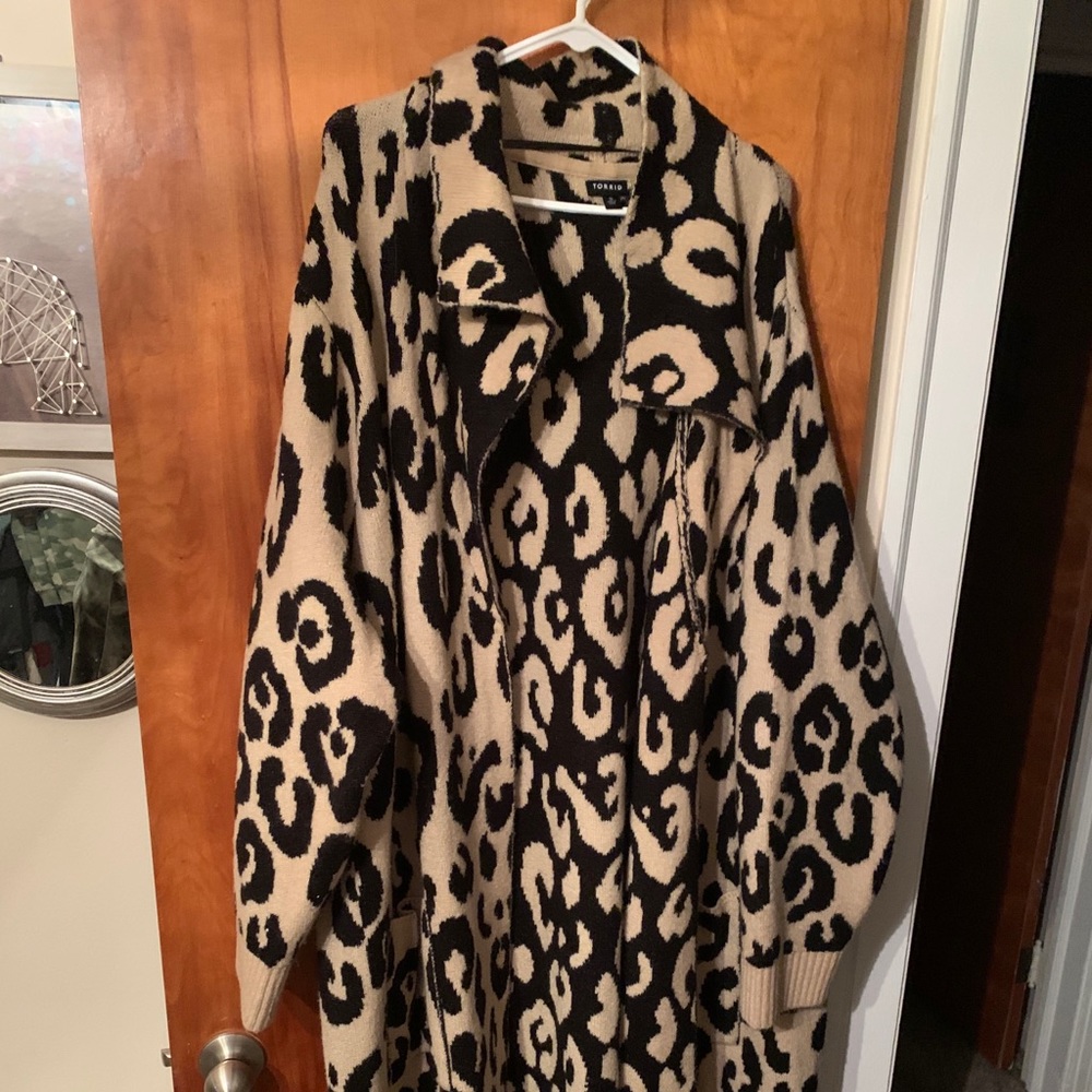 Torrid leopard print sweater